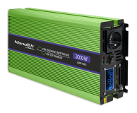 Przetwornica samochodowa Qoltec Przetwornica UPS 1000W/2000W 12V na 230V
